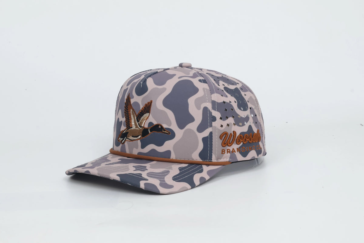 JUST DUCK SMOKE-BRUSH CAMO SNAPBACK HAT