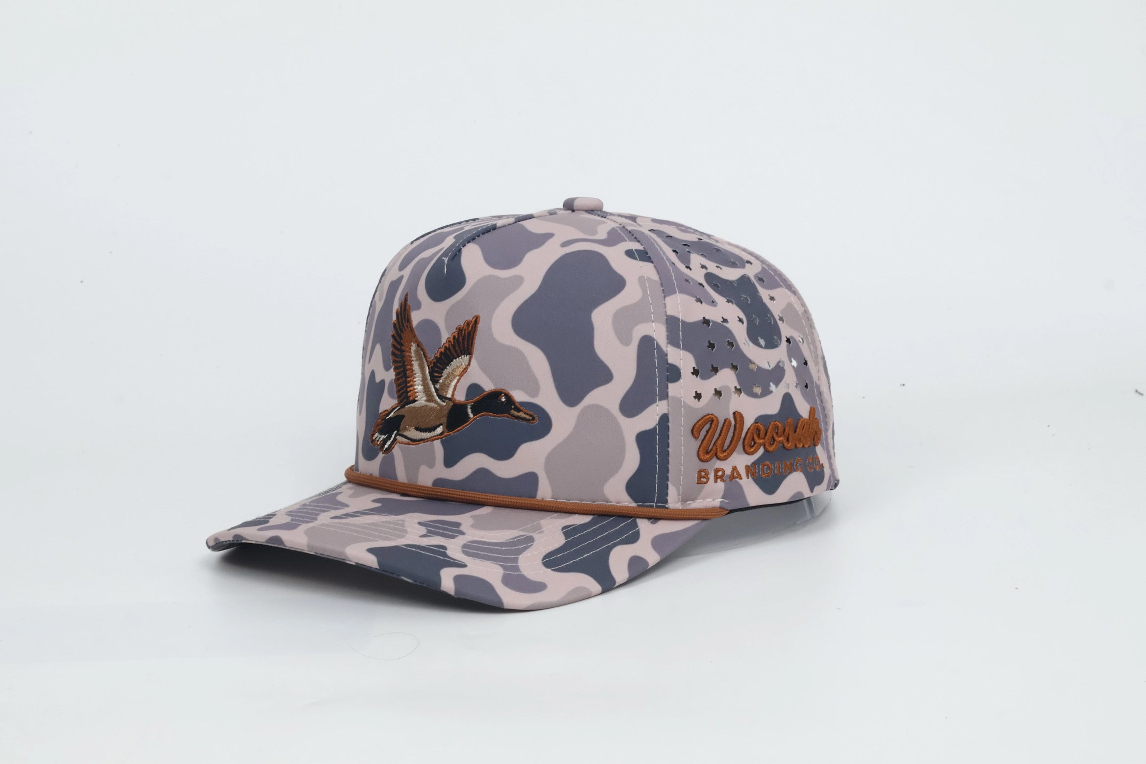 JUST DUCK SMOKE-BRUSH CAMO SNAPBACK HAT