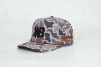 WB LOGO SMOKE-BRUSH CAMO SNAPBACK HAT