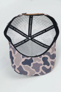 WB LOGO SMOKE-BRUSH CAMO SNAPBACK HAT