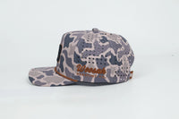 WB LOGO SMOKE-BRUSH CAMO SNAPBACK HAT
