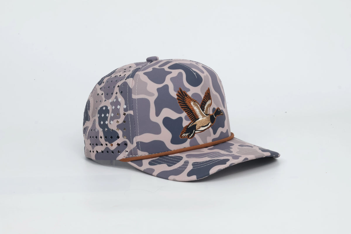JUST DUCK SMOKE-BRUSH CAMO SNAPBACK HAT