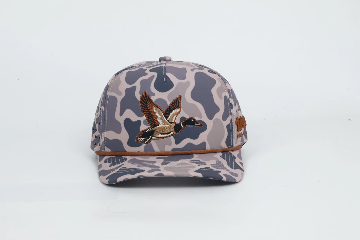 JUST DUCK SMOKE-BRUSH CAMO SNAPBACK HAT