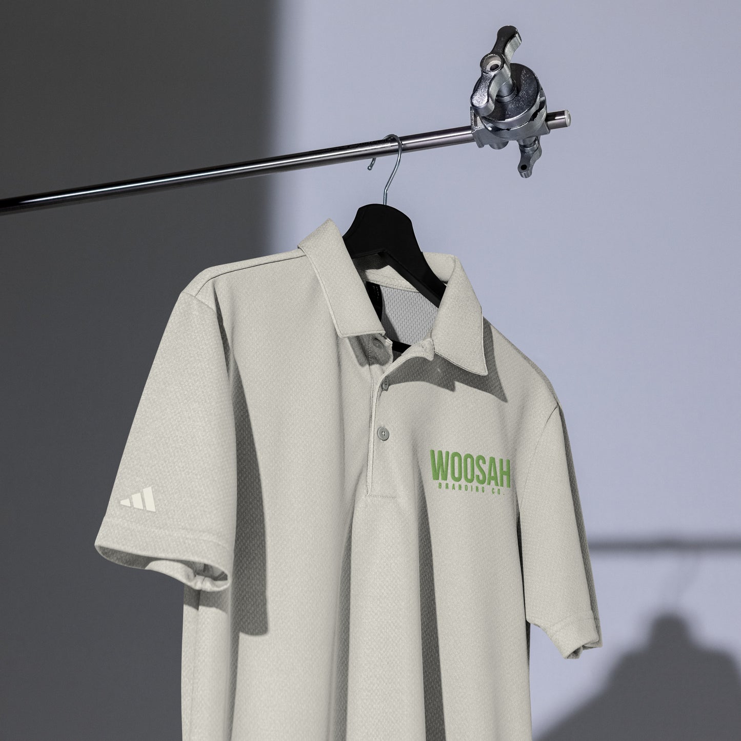 Woosah Logo Adidas space-dyed Golf Polo