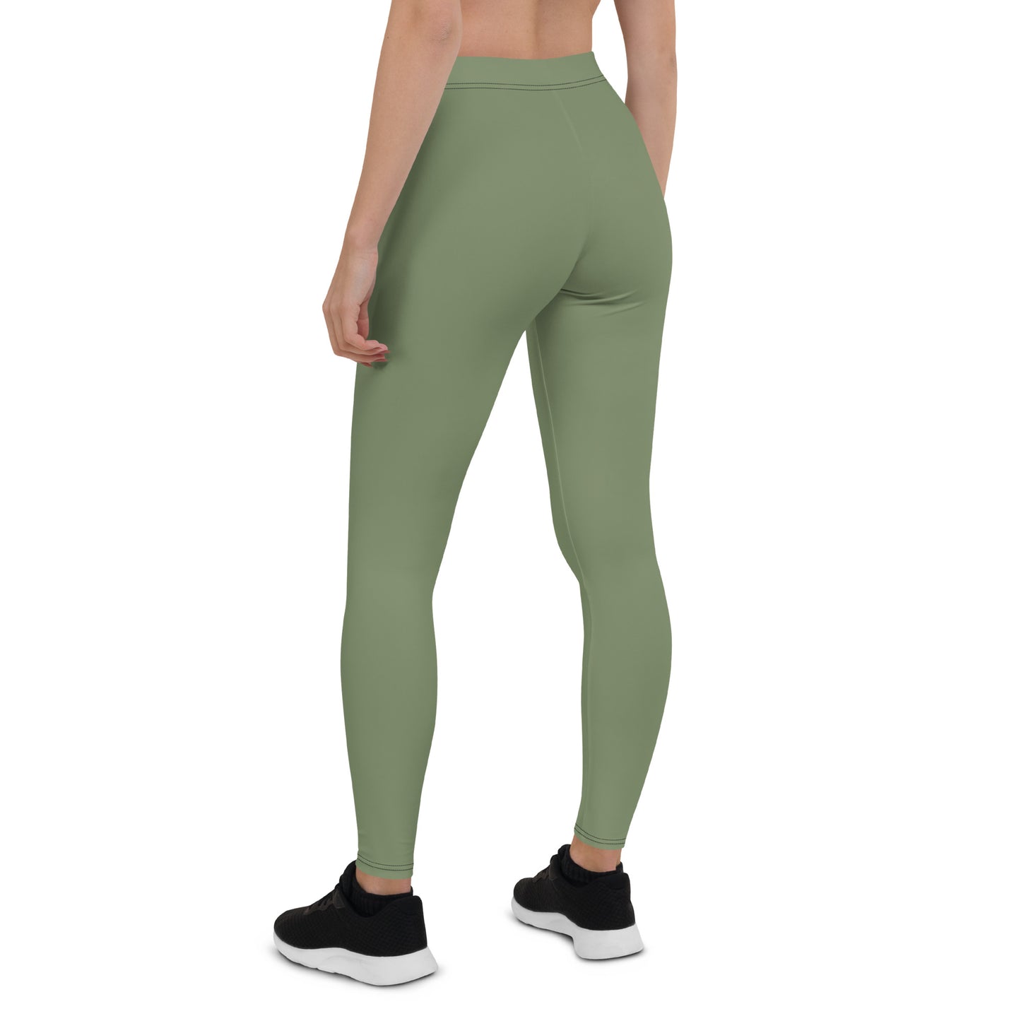 Military Green Ladies Woosah Logo Leggings