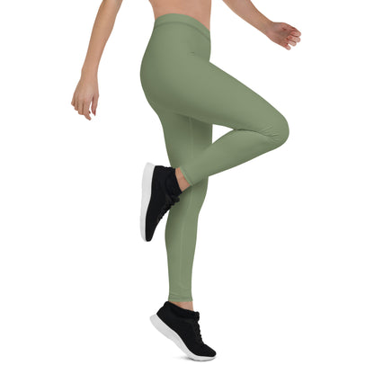 Military Green Ladies Woosah Logo Leggings