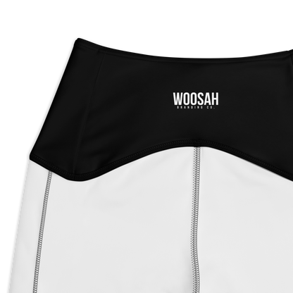 Woosah Logo Black Leggings with pockets