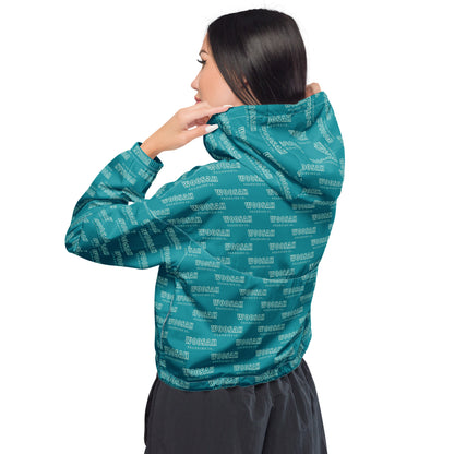 Woosah All Over Print Women’s cropped windbreaker