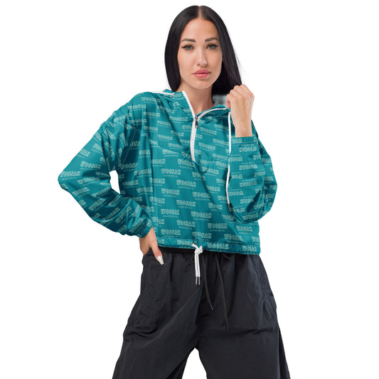 Woosah All Over Print Women’s cropped windbreaker