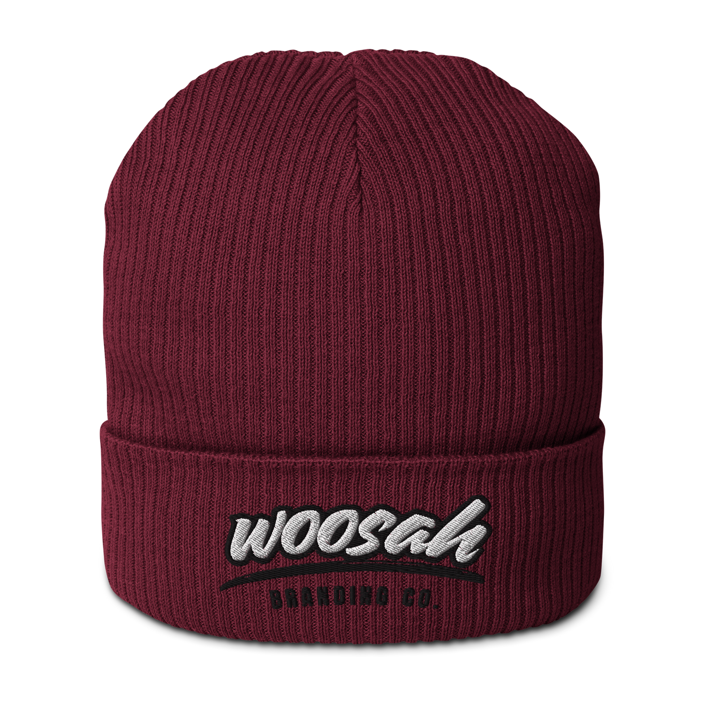 Woosah Paint Organic ribbed beanie