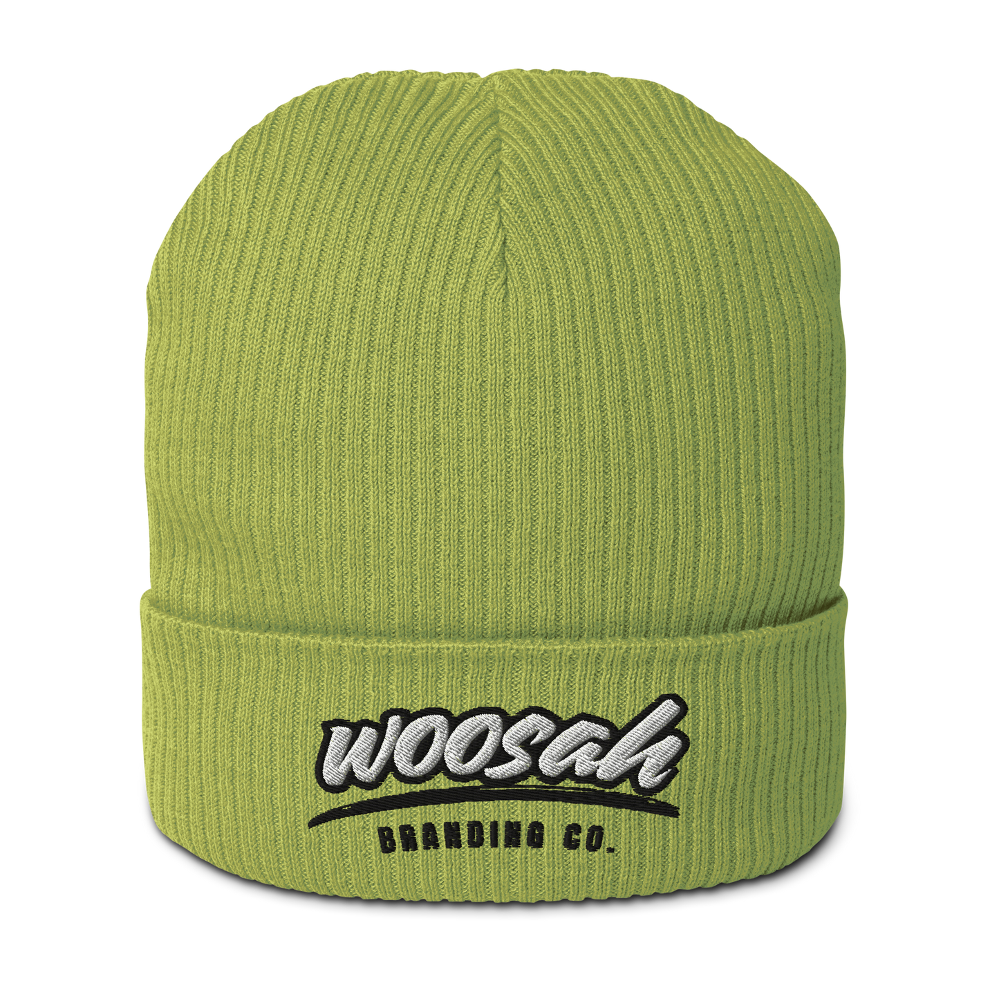 Woosah Paint Organic ribbed beanie