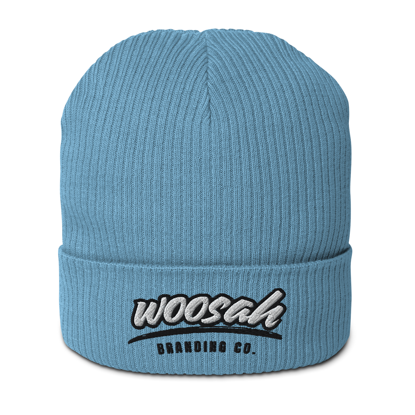 Woosah Paint Organic ribbed beanie