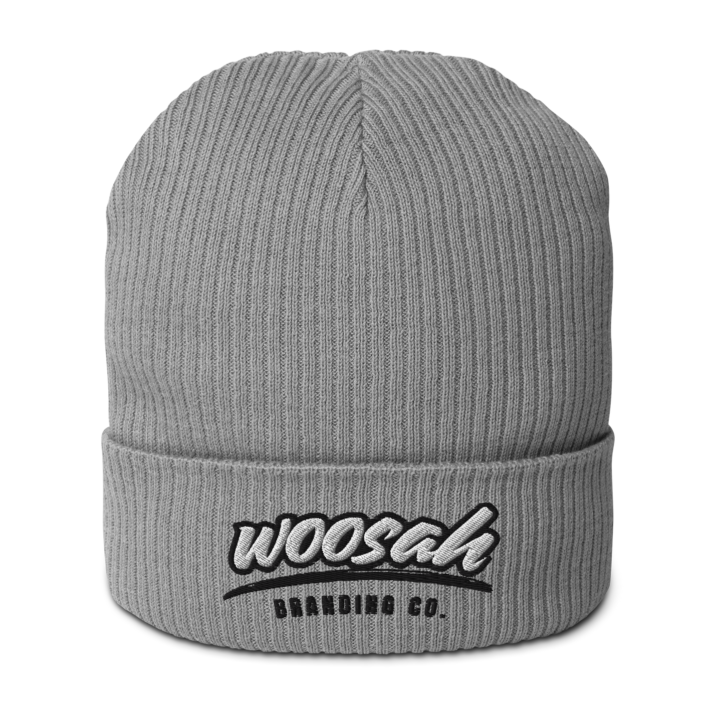 Woosah Paint Organic ribbed beanie