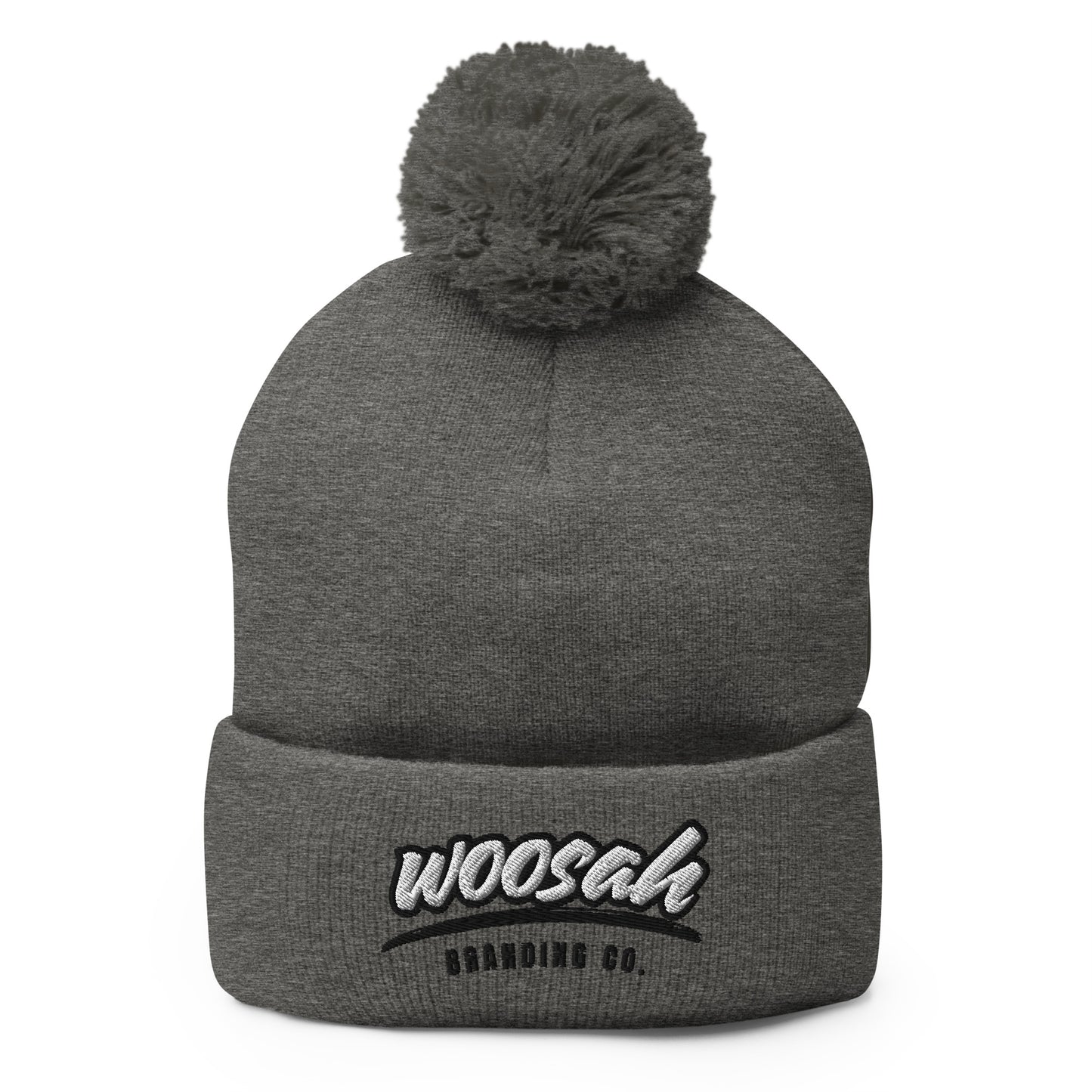 Woosah Paint Logo Pom-Pom Beanie