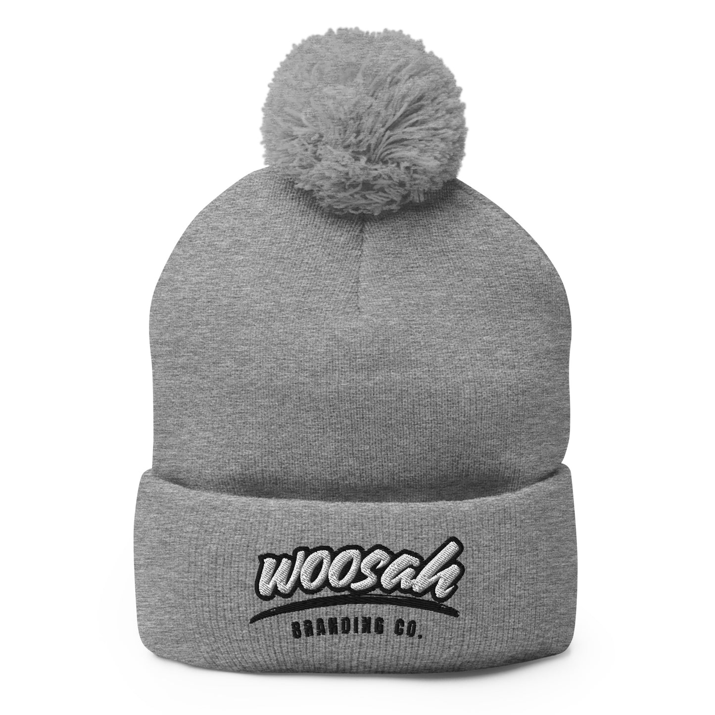 Woosah Paint Logo Pom-Pom Beanie