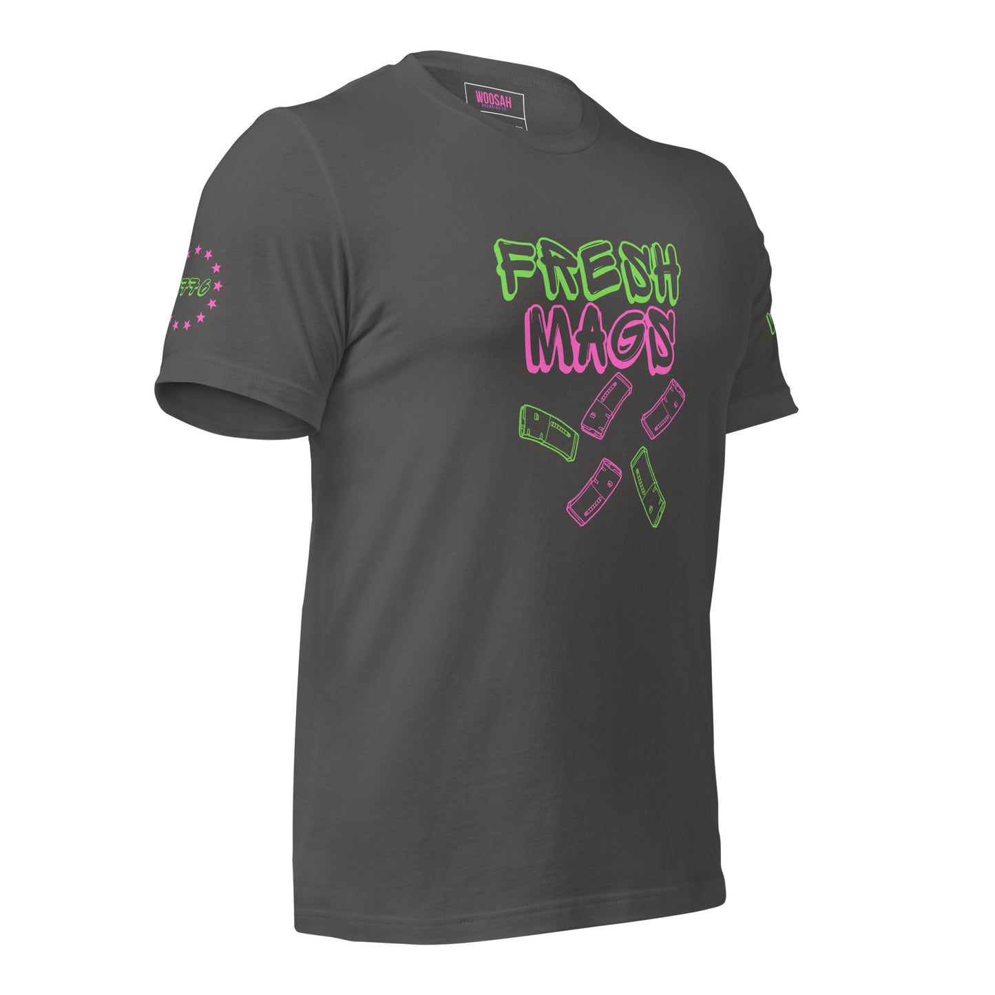 Woosah Fresh Mags Fitted Unisex t-shirt