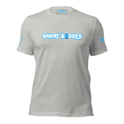 Woosah Smurf Kisses Fitted Unisex t-shirt