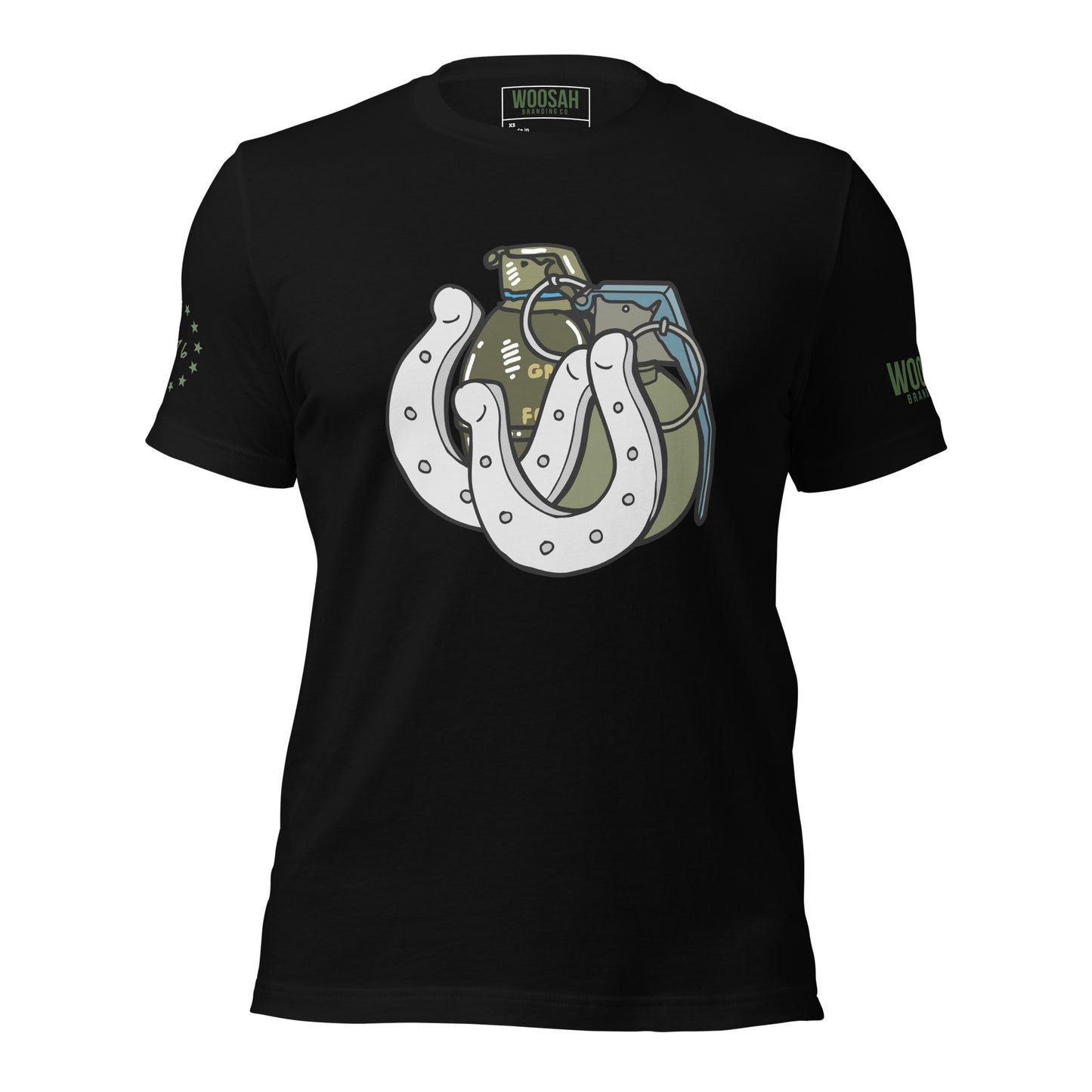 Woosah Horseshoe and Hand Grenades Tee