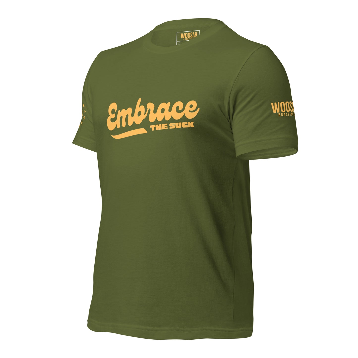 Woosah Embrace the SUCK Fitted Unisex t-shirt