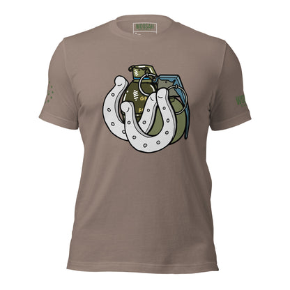 Woosah Horseshoe and Hand Grenades Tee