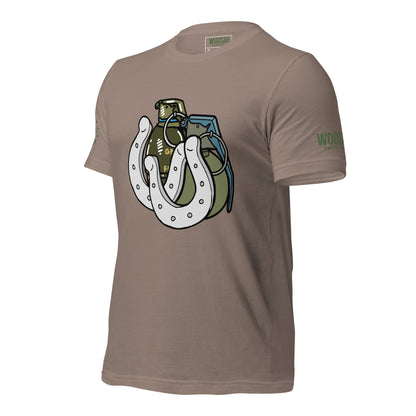 Woosah Horseshoe and Hand Grenades Tee