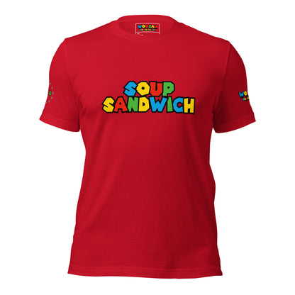 Woosah Soup Sandwich Fitted Unisex t-shirt