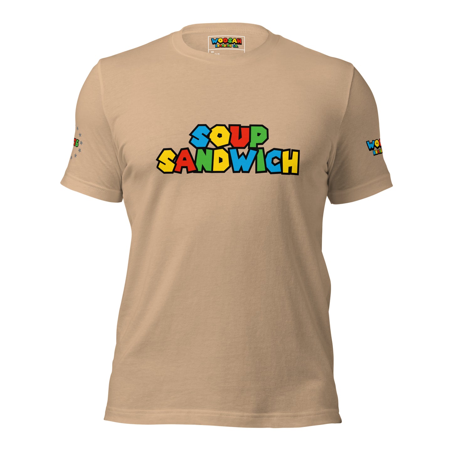 Woosah Soup Sandwich Fitted Unisex t-shirt