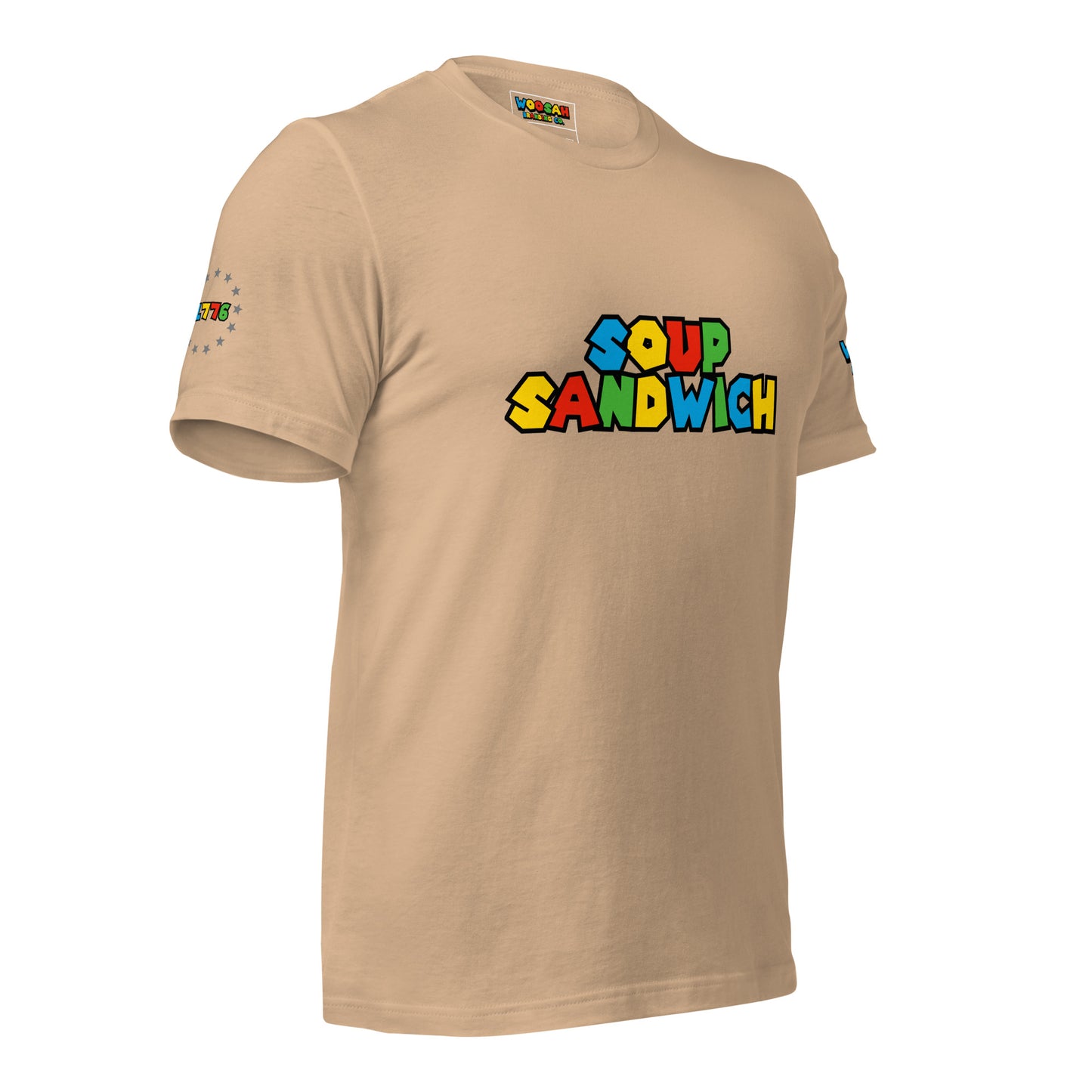 Woosah Soup Sandwich Fitted Unisex t-shirt