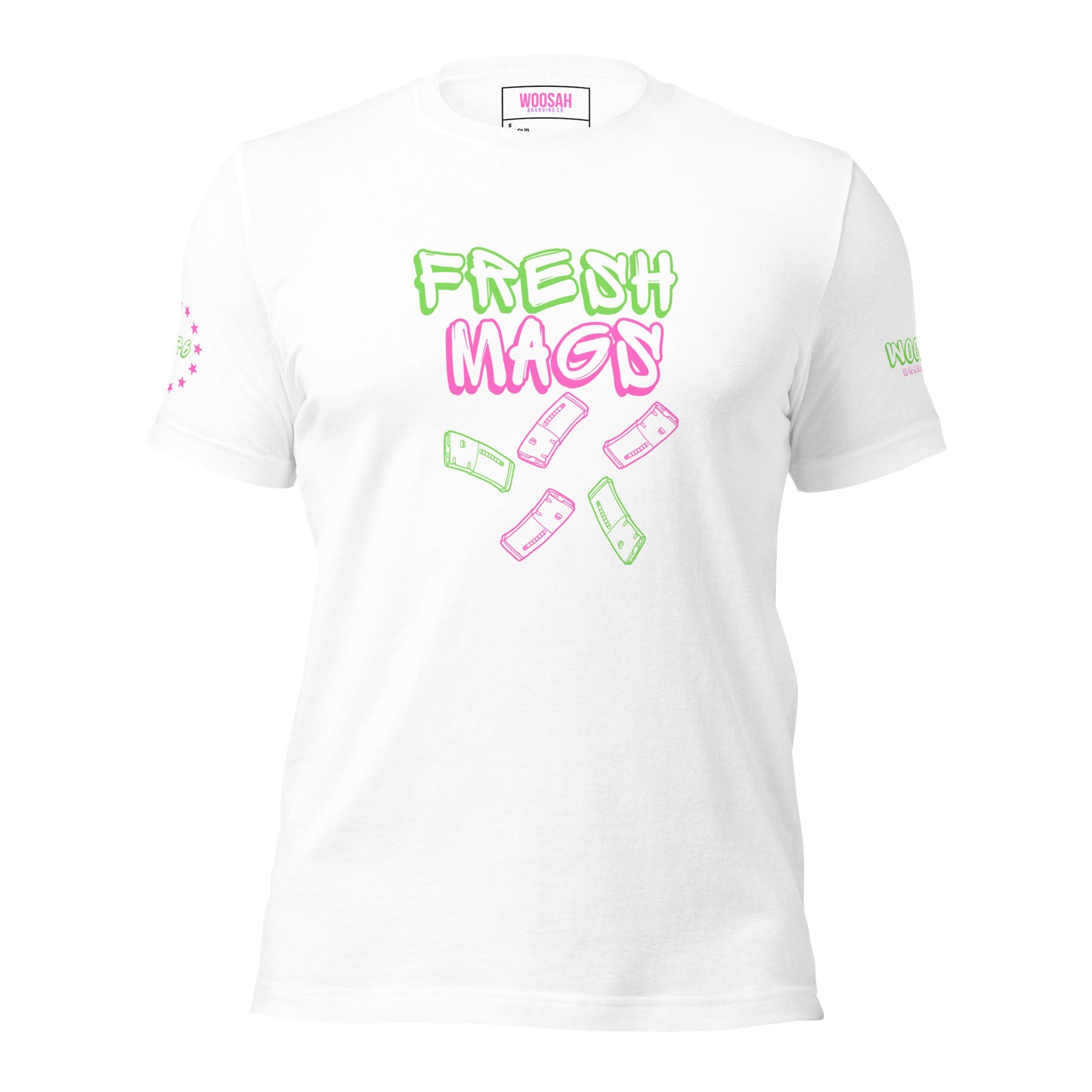 Woosah Fresh Mags Fitted Unisex t-shirt