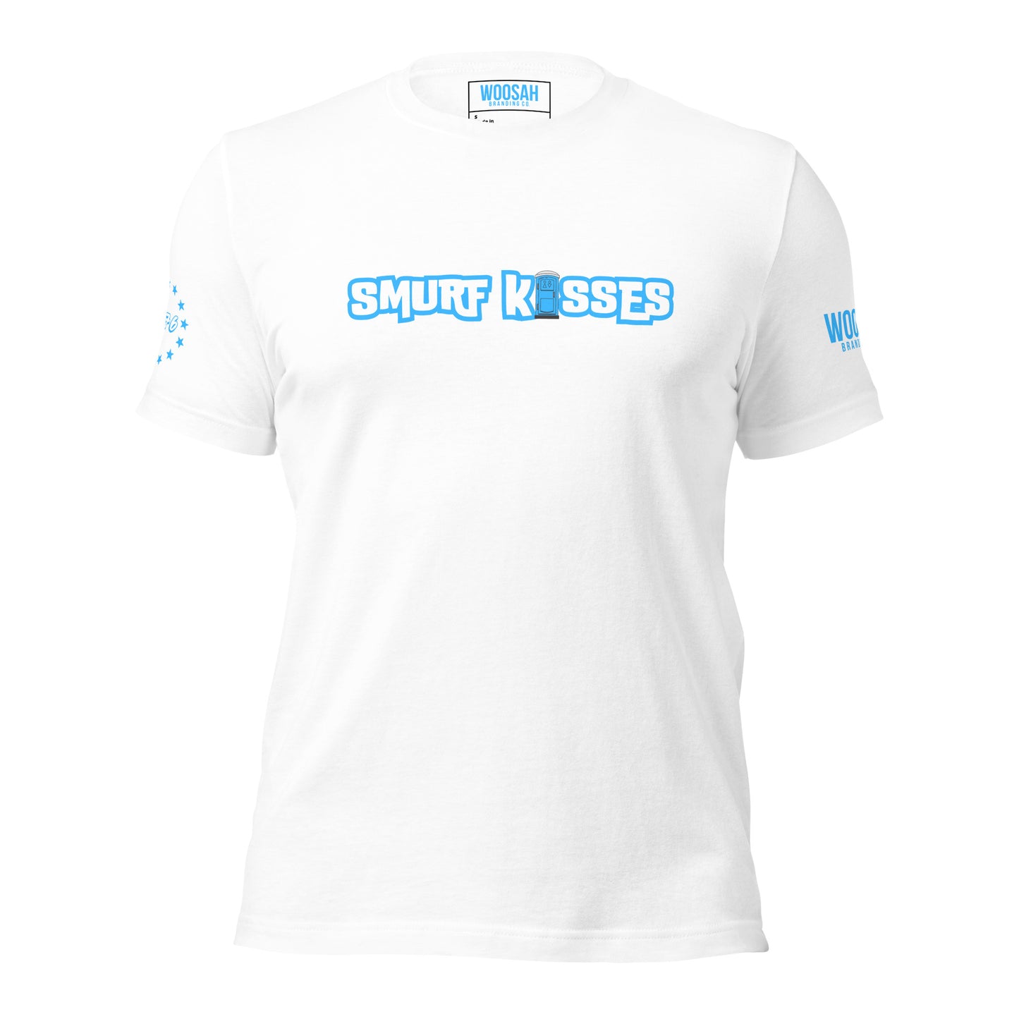 Woosah Smurf Kisses Fitted Unisex t-shirt