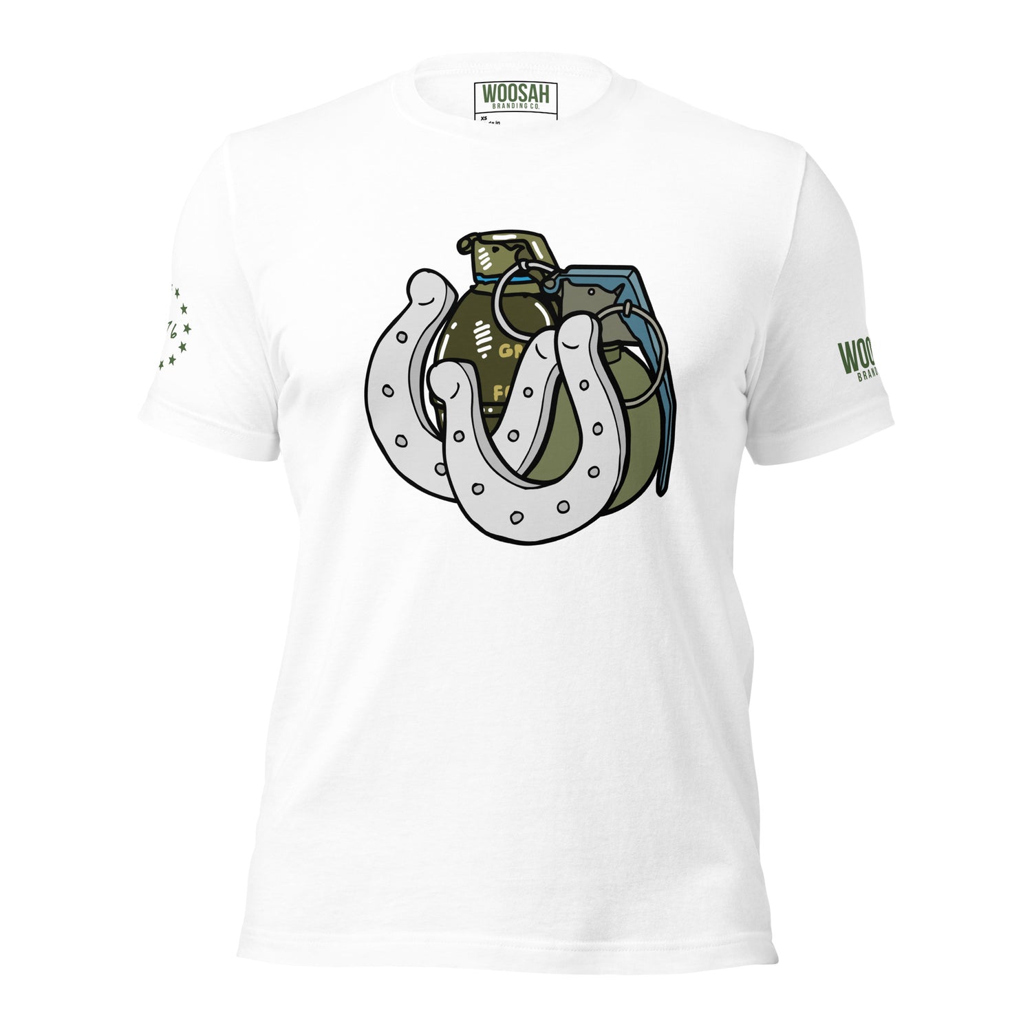 Woosah "Horseshoe Grenades" Fitted Tee