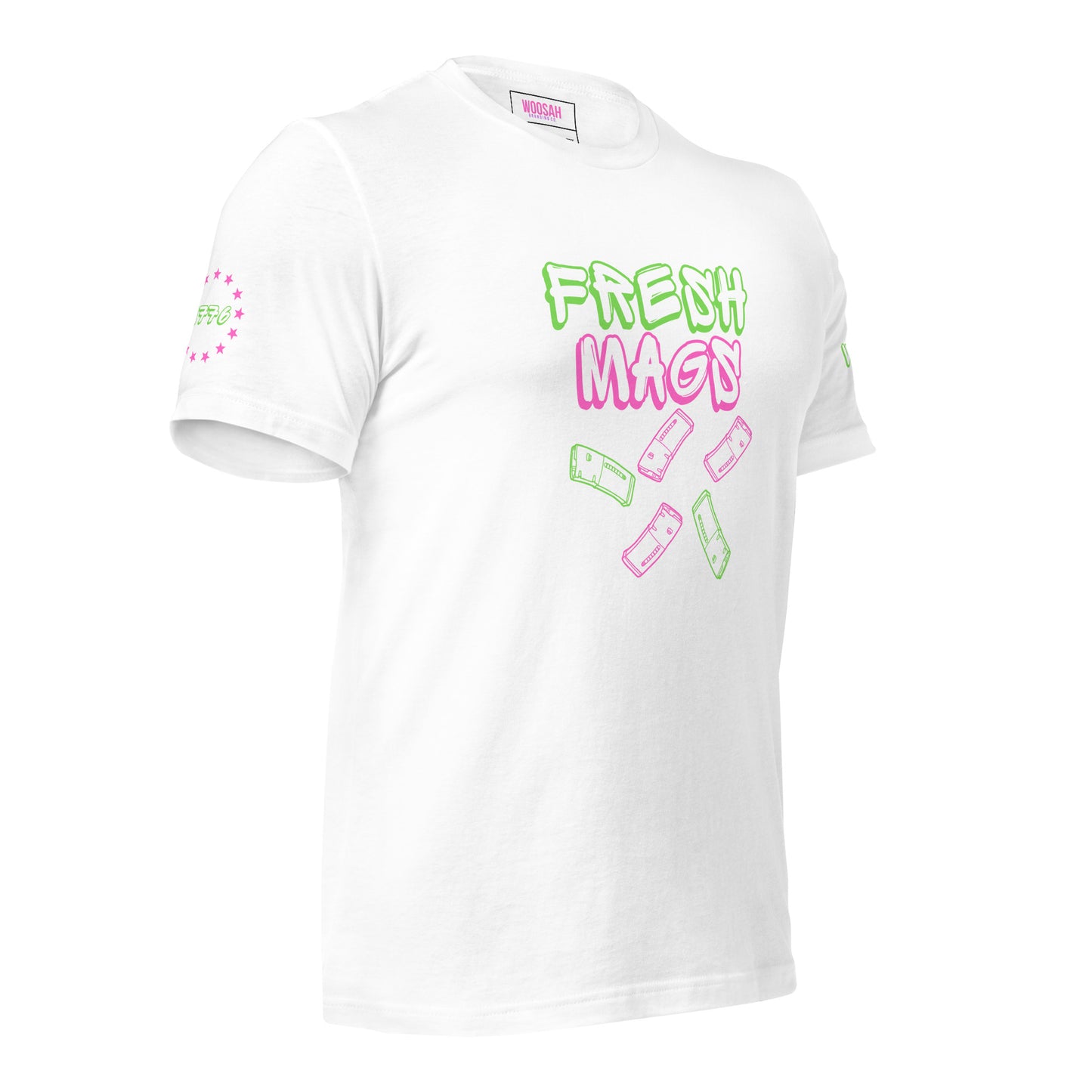 Woosah Fresh Mags Fitted Unisex t-shirt