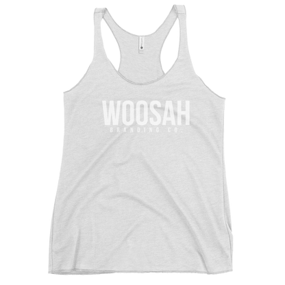 Woosah Brand Logo Women's Racerback Tank