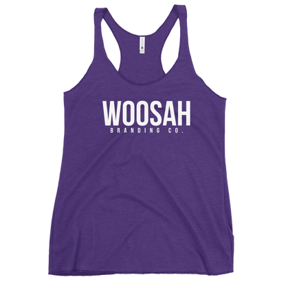 Woosah Brand Logo Women's Racerback Tank