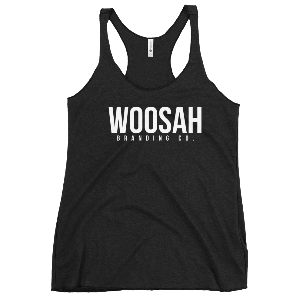 Woosah Brand Logo Women's Racerback Tank