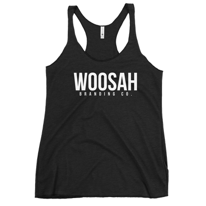 Woosah Brand Logo Women's Racerback Tank