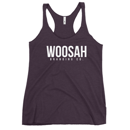 Woosah Brand Logo Women's Racerback Tank