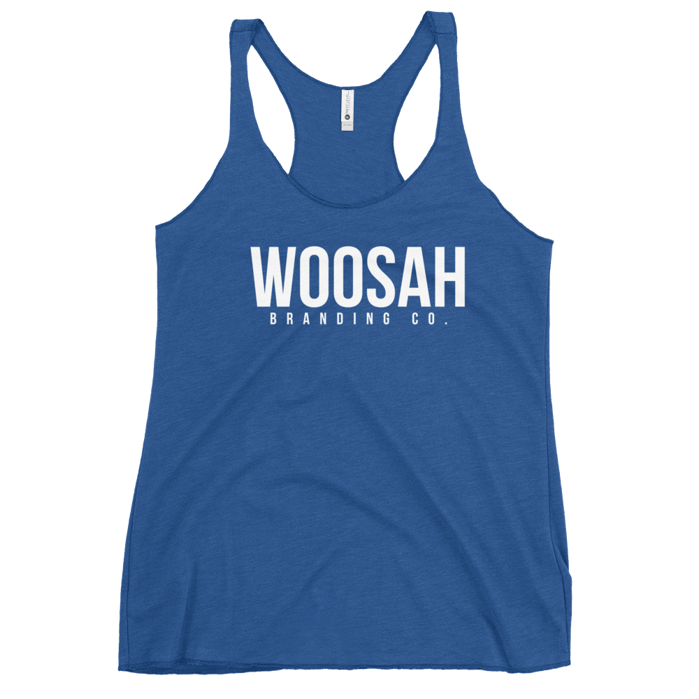 Woosah Brand Logo Women's Racerback Tank