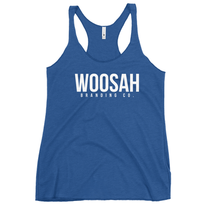 Woosah Brand Logo Women's Racerback Tank